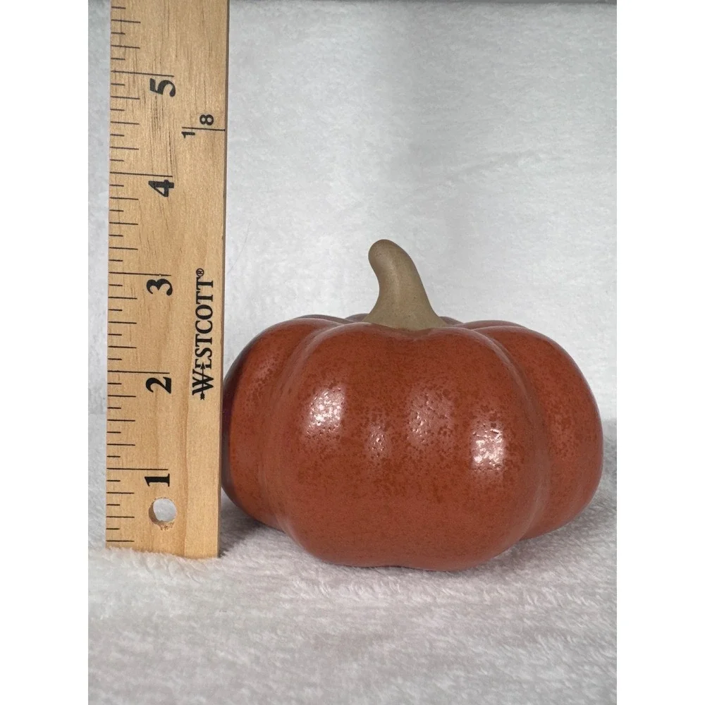 Threshold Pumpkin Figural Home Decor OS Terracotta Excellent Glazed Ceramic